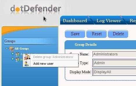 6.3 Adding Users After establishing the required user groups, you may add new users and associate