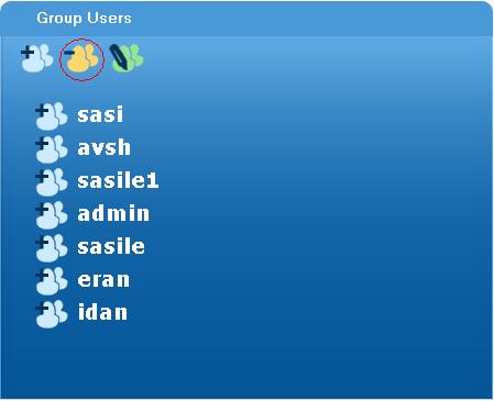 password Group choose the container group of this user 4. Press the "Save" button 6.