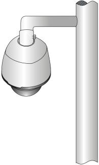 Standing pole mount TR-CE45-IN bracket / Pendant components: TR-UF45-A-IN ceiling