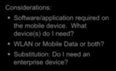 Cisco Enterprise Mobile Collaboration Fixed Mobile Substitution (FMS): Enabling User's Enterprise Line on Mobile Device Mobile Data Network (Carrier)