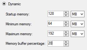 field, and type 192 in the Maximum memory field. 12.