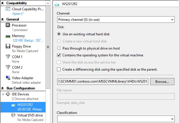 Configuration workspace, and select WS2012R2. 13.
