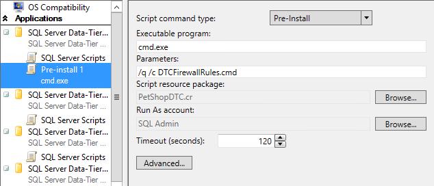 25. Directly below SQL Server Scripts, select Pre-install 1, and review