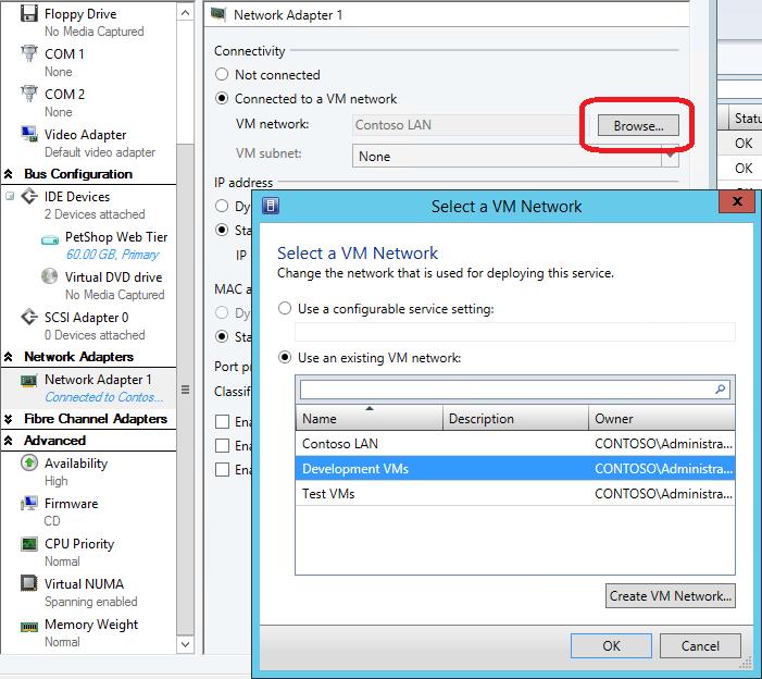Under Network Adapters, select Network Adapter 1. 8.