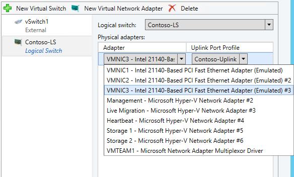 In the main detail pane, right-click HYPER-V01, and select Properties. 21. Click the Virtual Switches tab. 22.