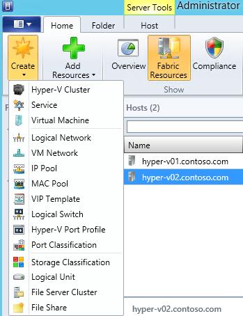 Exercise 4.2: Build a Hyper-V Cluster In this exercise VMM will create a Windows Server 2012 R2 Failover Cluster using the Hyper-V hosts.