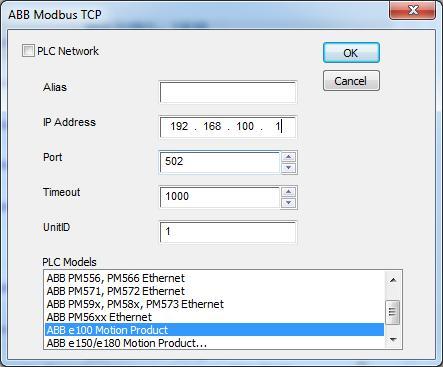 As detailed earlier, Modbus TCP uses Port number 502, this has been completed for us already.