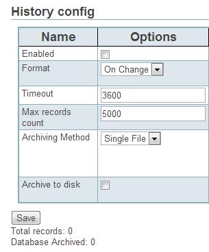 CAS-2500-01/CAS 2500-01-UL Modbus RTU Data Client Manual Page 11 of 27 Here is a description of the fields: Enabled: Format: Timeout: Max Record Count: Archiving Method: Archive to Disk: Check this
