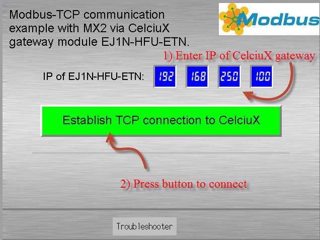 2.3.3.2 Set Modbus-RTU parameters For the following steps, please use: ModbusTCP_Client_CelciuX.smc for NJ NS8_ModbusTCP_CelciuX_MX2_121003_pk.