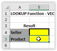 Enter the LOOKUP function in CELL B5 Click within CELL B5 Type =LOOKUP(B4,E3:H3,E4:H4) in the Formula Bar and Press ENTER The #N/A message should appear in CELL B5 The #N/A message indicates that the