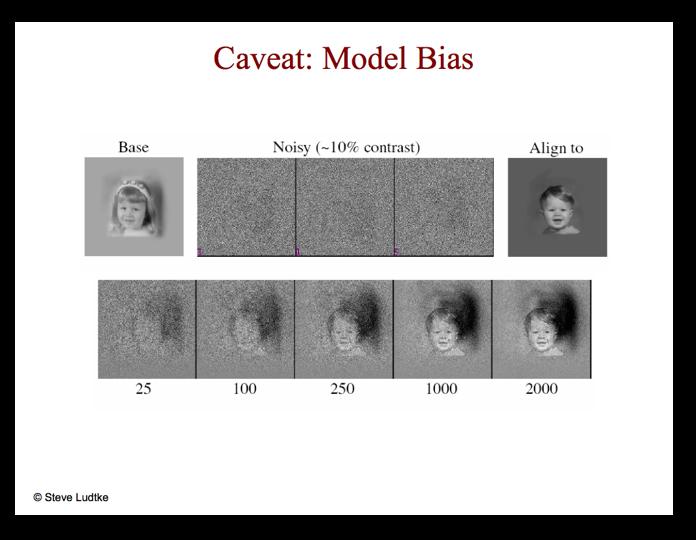 Caveat: Potential model bias in clustering/alignment Image from Steve Ludtke http://biomachina.org/courses/structures/091.