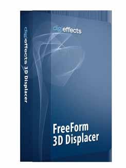 FreeForm 3D Displacer The FreeForm 3D Displacer plugin for After Effects CS4 gives you the ability to easily create three-dimensional, animated objects from 2D image or video layers.
