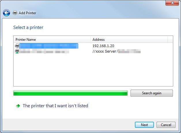 3.2 Using LPR/Port9100 connection for installation 3 2 Display the printer window. % In Windows 7/Server 2008 R2, open the Start menu, then click [Devices and Printers].