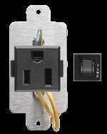 INTERSAFE CONNECTOR SP3 Single receptacle with 3-amp circuit breaker Terminal block with terminal
