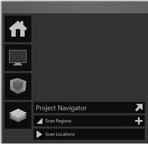 The Project Navigator can remain attached to the Project tile menu so that it opens only when you hover over it or work