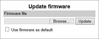 Updating Firmware Note: Contact your distributor for newest firmware.