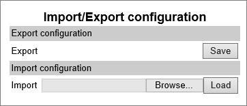 Exporting/Importing Configuration File Through the web based Administration Page of the Spectralink IP-DECT Server it is possible to export and import configuration file.