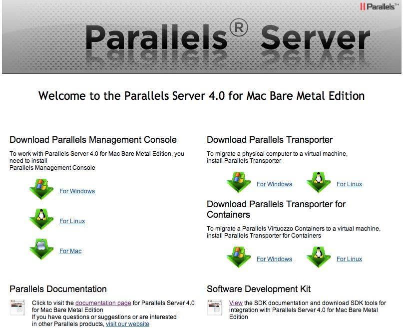 Starting to Work in Parallels Server 4.