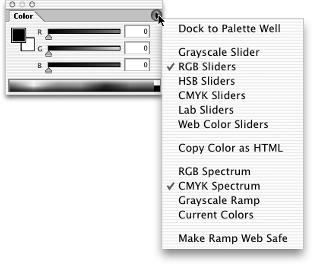 Interface Menus Although Photoshop comes well equipped with the menu bar across the top of the screen (Mac) or window (Windows), additional menus are available throughout the interface that fall into