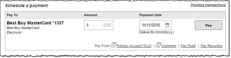 Edit Payee allows subscribers to change the payee account information or delete the payee.