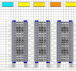 The CFD tool tested the 208 6.7kW/rack configuration. The sample clip above (extract from the larger CFD) clearly shows the Data Center environment at blue or approximately 21 C (70 F).