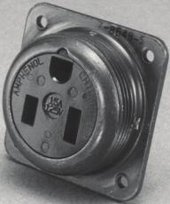 563 7-8906 97-310614-6P (639) with insert rotated 30 off normal position between contacts and..906 3/4-20 U-2 Thread.811 30 onvenience Outlets ated for duty at 15 amps.