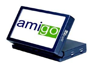 OTHER ENHANCED VISION PRODUCTS Amigo Amigo is a truly portable desktop magnifier and is the lightest weight it its class. Optimal viewing is achieved with a tilting 6.