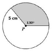 Ch 11 greater than ¼ of a circle, but less than ½ a circle Area of a sector solves the