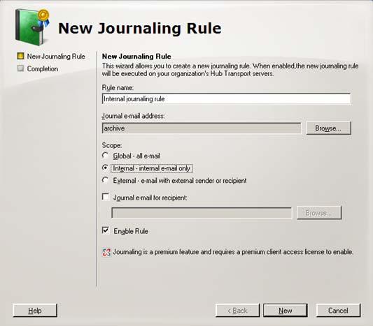 Screenshot 10 Creating a new Journaling rule 2.