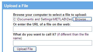 7. The types and sizes of the files you may upload to Google Docs are described below. 8. You may upload documents by clicking the Upload button on the Google Docs Toolbar. Click Upload File. 9.