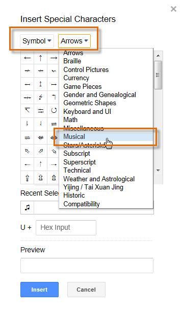Place the insertion point where you want to insert a special character. 2. Click Insert, then select Special characters. 3.