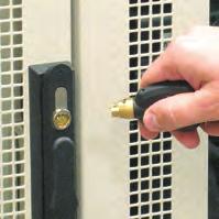 Secure server racks Track access to perimeter gates Integrate existing key card