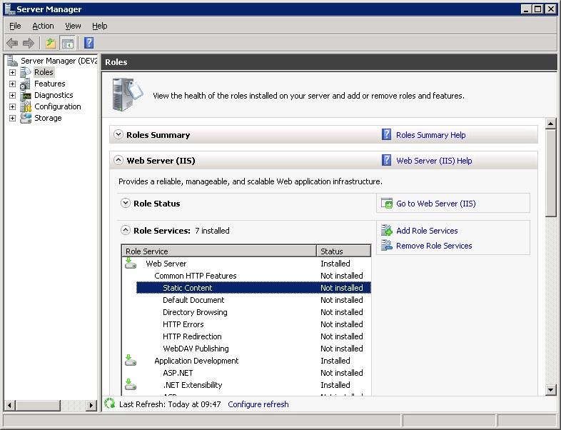 Install Prerequisite 2.4 Installing EXgarde Web on Windows Server 2008 The following actions will need to be completed before EXgarde Web can be run on Windows Server 2008.