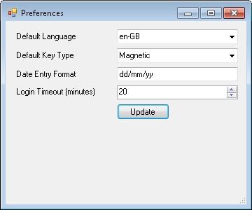 EXgarde Web Config 6.4 Preferences The preferences window allows you to modify the default settings EXgarde Web uses.