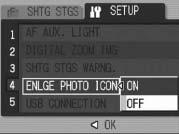 Enlarging Icon Display (ENLGE PHOTO ICON) The following icons are enlarged in normal symbol display (GP.55).