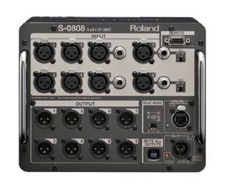 cascade additional snake or for redundant connection Word clock in & out S-1608 16 x 8 Stage Unit 16 inputs x 8 outputs