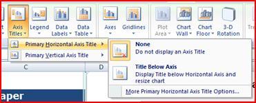 drop-down arrow Select either Horizontal or