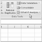 What-If Analysis The real power in Excel lies in its ability to perform multiple mathematical calculations for you.