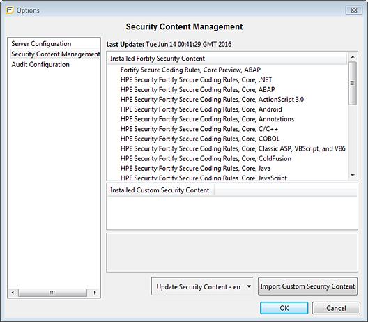 Chapter 2: Getting Started 4. To specify an update server from which to update security content, in the Security Content Update Configuration section, do the following: a.