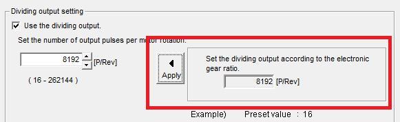 side of the screen you will see the option to Set the dividing output according to the