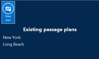 Creating passage plans You can create a new plan or edit existing plans within ADMIRALTY Passage Planner.