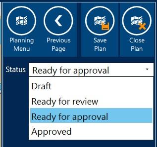 Click on Status of passage plan in the Planning Menu. 1. Click on Reviewers in the Planning Menu. 2.