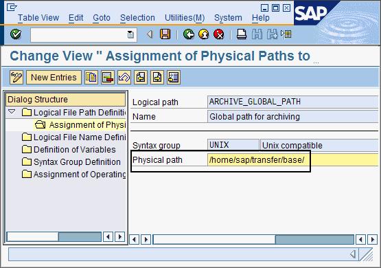 Use the path that you specified in the Basic Path field when you created the content repository in SAP (transaction code OAC0).