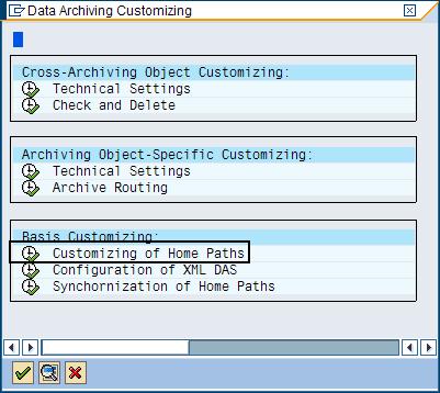 1. In the SAP GUI, enter the transaction code SARA to open the Archive Administration: Initial Screen window. 2.