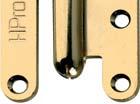 Pernio de hierro 95 mm. Iron Hinge "H-Type" Ref. 3005 Lacado Dorado / Gold Lacquered Sin remate. Derecha / Without tips.
