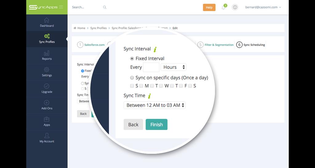 8 Sync Scheduling Sync scheduling can be set up on paid plans.