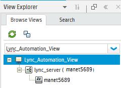 For verifying the Skype Configuration Aspect deployment, select the Lync_Deployment_View.