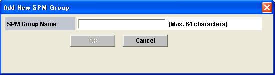 SPM Name Item Description Enter SPM name (maximum of 64 characters). Change WWN and SPM Name window Use this window to change WWN and SPM Name.