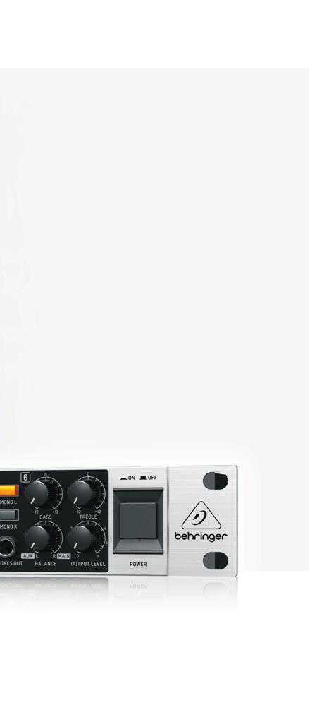 Direct front panel input connector for easy connection of any sound source Parallel Main outputs allow cascading of several headphones amplifiers An articulate headphone mix