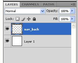 STEP 4. Create a new transparent layer and name is nav_back (for navigation background). 2.